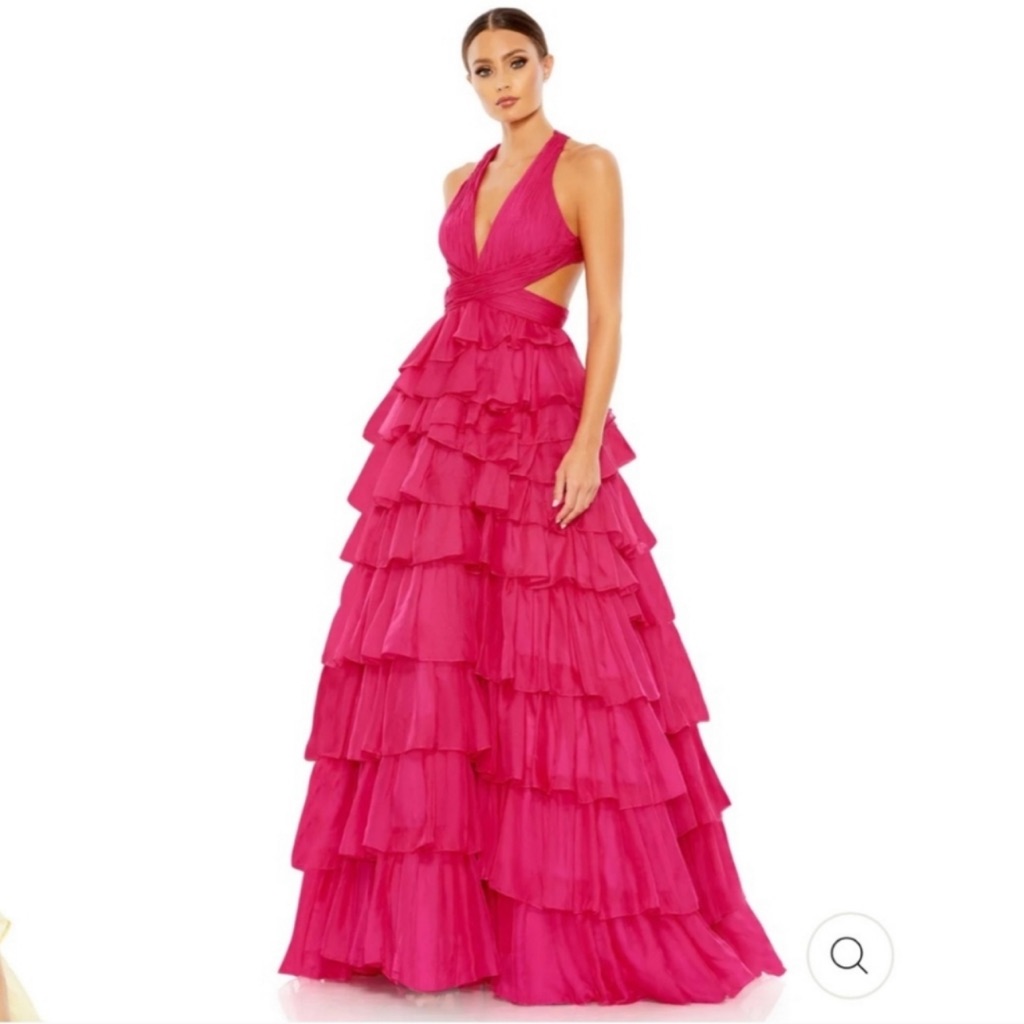 Mac Duggal 67988  Crisscross Back Dress Mac Duggal